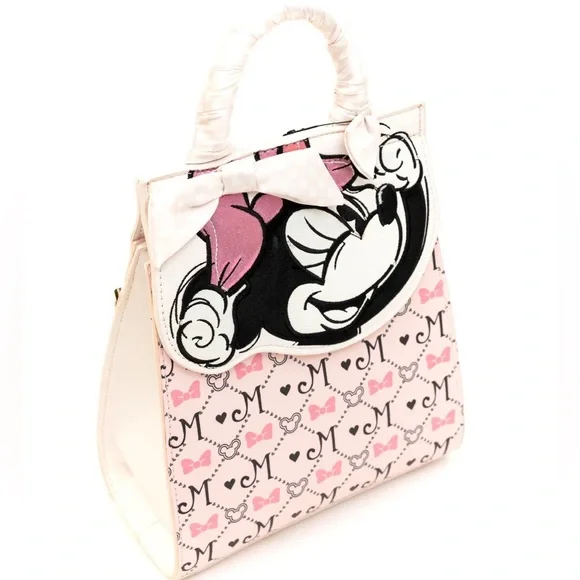 NWT! Disney Minnie Mouse Monogram backpack Purse Bag Disney | Bags | Nwt Disneys Mickey And Minnie Mouse  main image 2